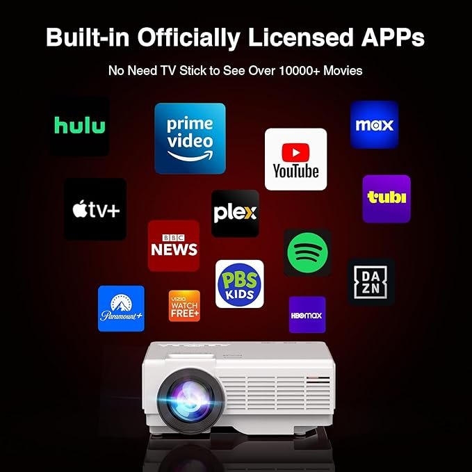 【Netflix-Officially-Licensed】PANSEBA Smart Mini Projector with 1080P HD, 5G WiFi & 2 Way Bluetooth - Image 6