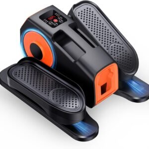 Under Desk Elliptical Machine, 2-in-1 Electric Leg Exerciser for Seniors, Quiet & Compact Pedal Exerciser with Remote