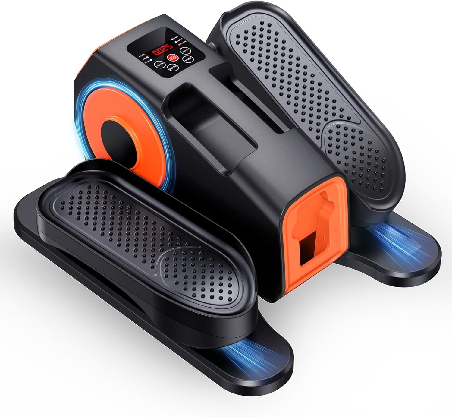 Under Desk Elliptical Machine, 2-in-1 Electric Leg Exerciser for Seniors, Quiet & Compact Pedal Exerciser with Remote