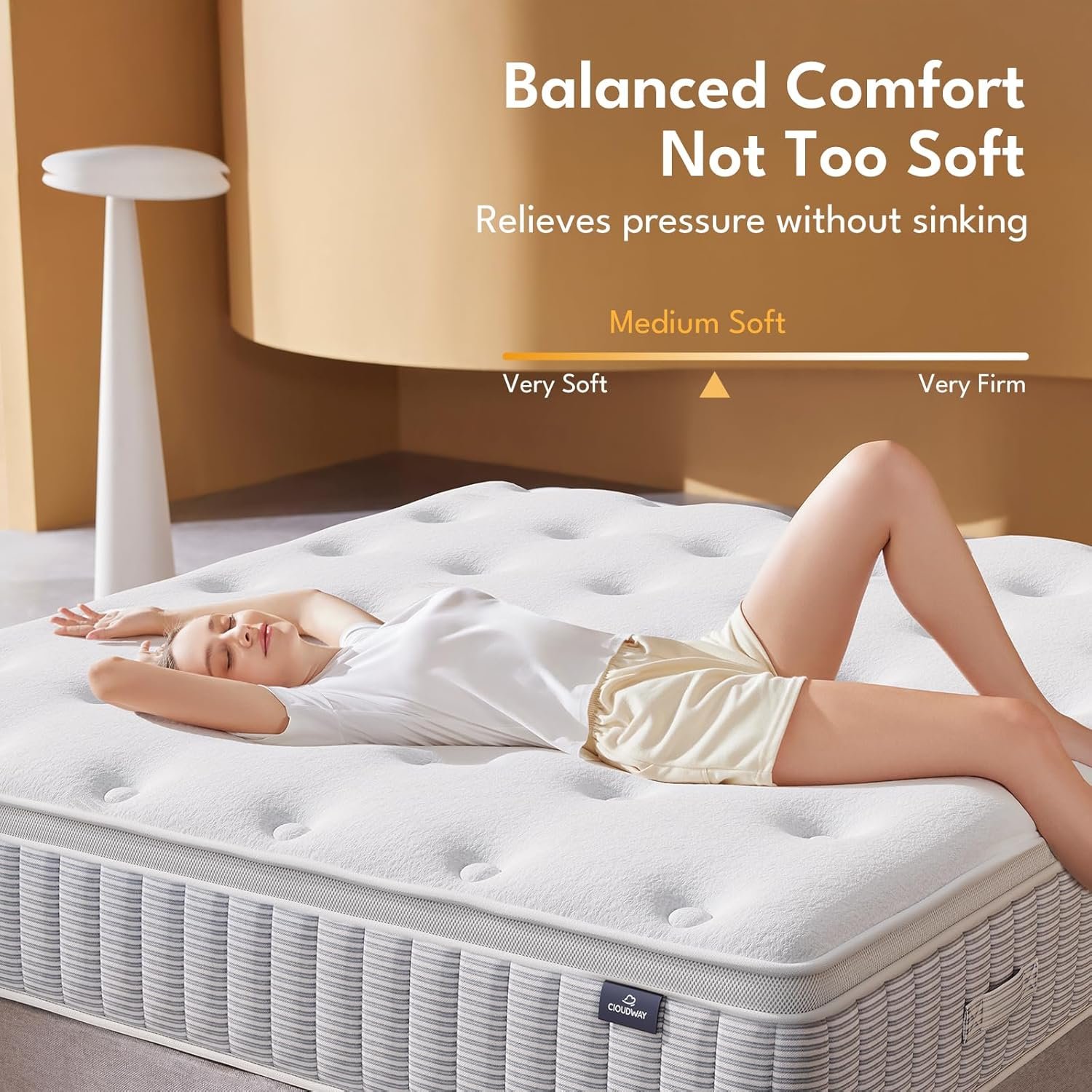 King Size Mattress 12 Inch – Real Hybrid Mattress Memory Foam, Reinforced Edge Support - Image 7