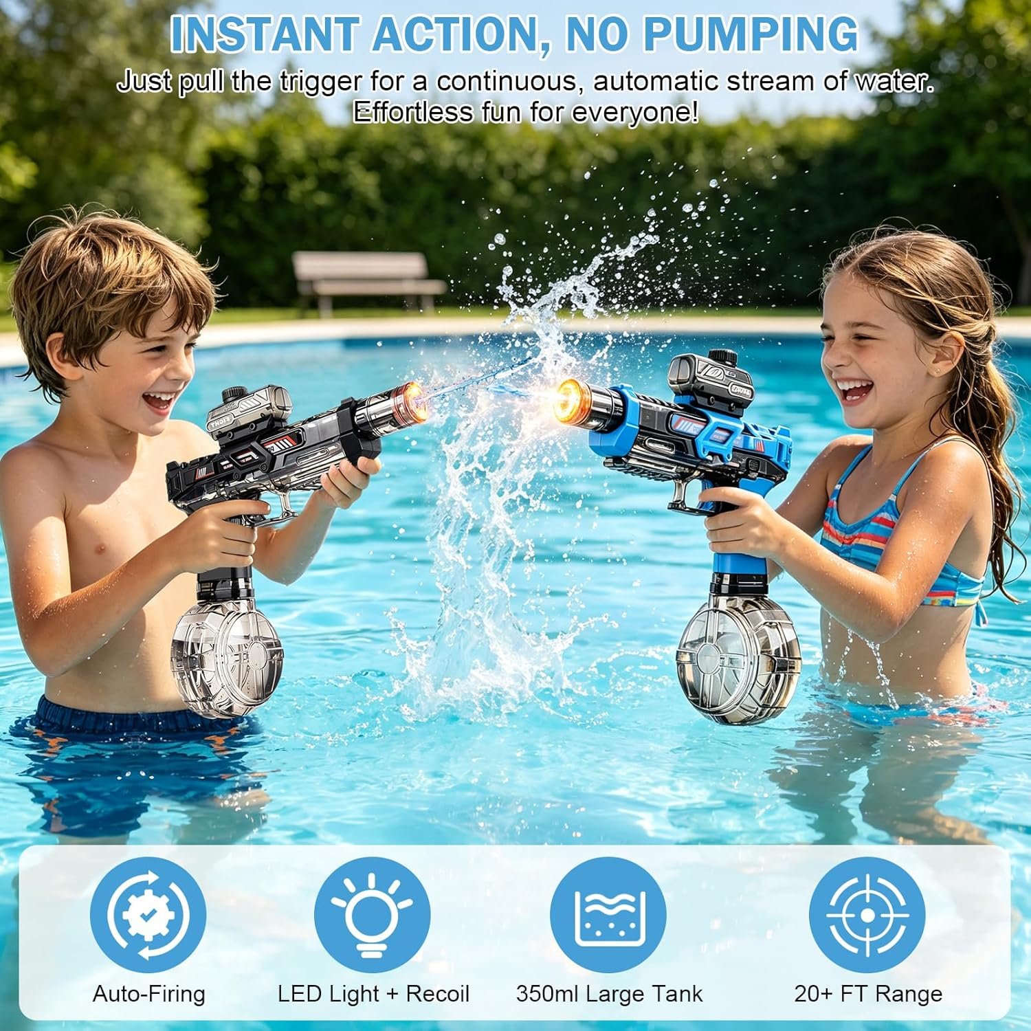 2 Pack Electric Water Guns for Kids *๐บ๐ธ* - Image 7