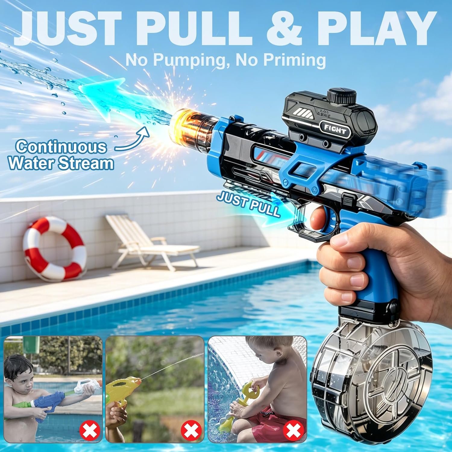 2 Pack Electric Water Guns for Kids *๐บ๐ธ* - Image 6