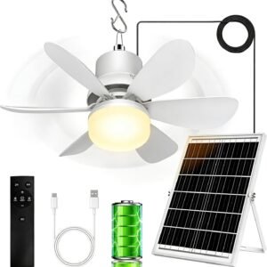Solar Fan for Gazebo with Light *🇺🇸*