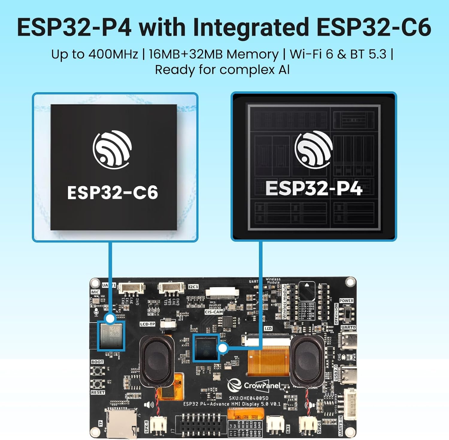 5 Inch ESP32-P4 Display, 800x480 IPS Touch Screen *๐บ๐ธ* - Image 2