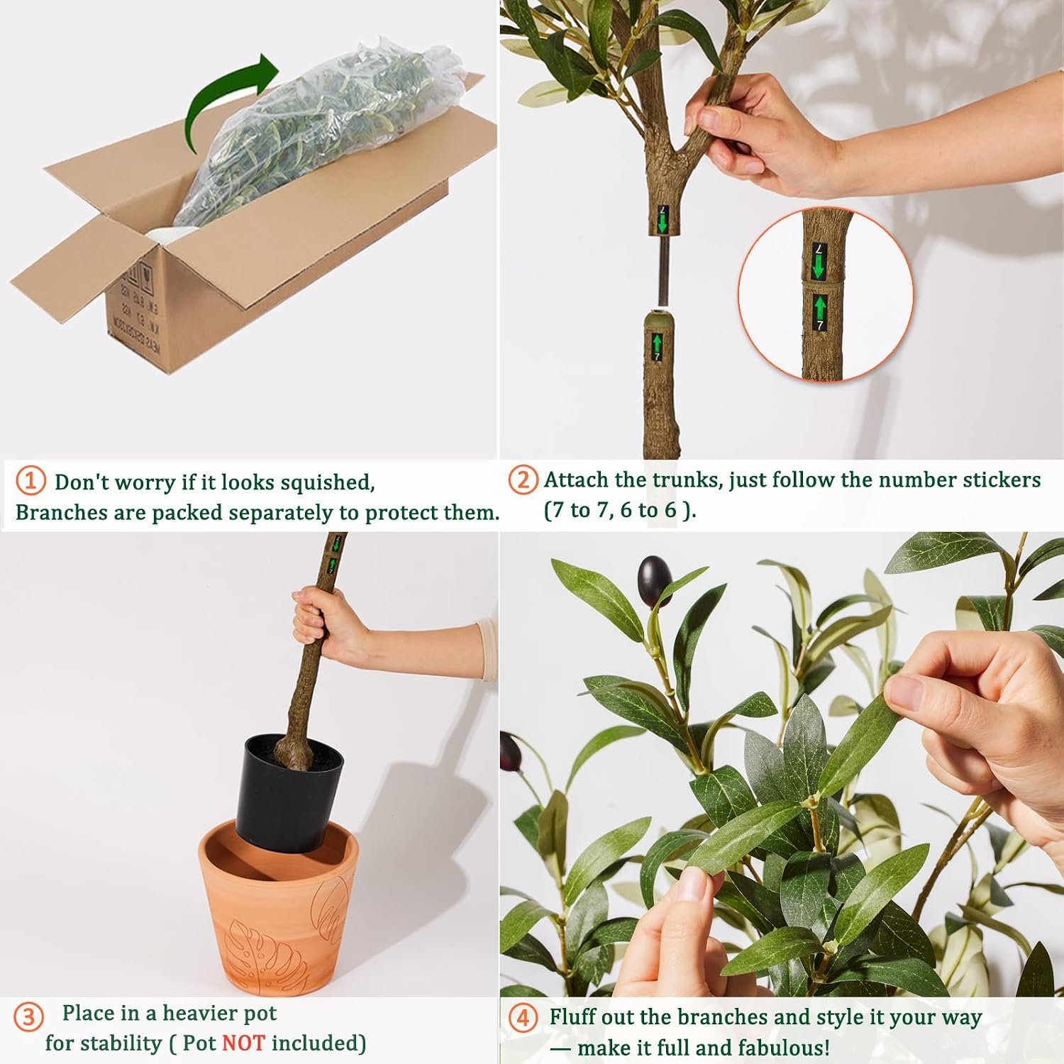 5ft Artificial Olive Trees Indoor *๐บ๐ธ* - Image 7