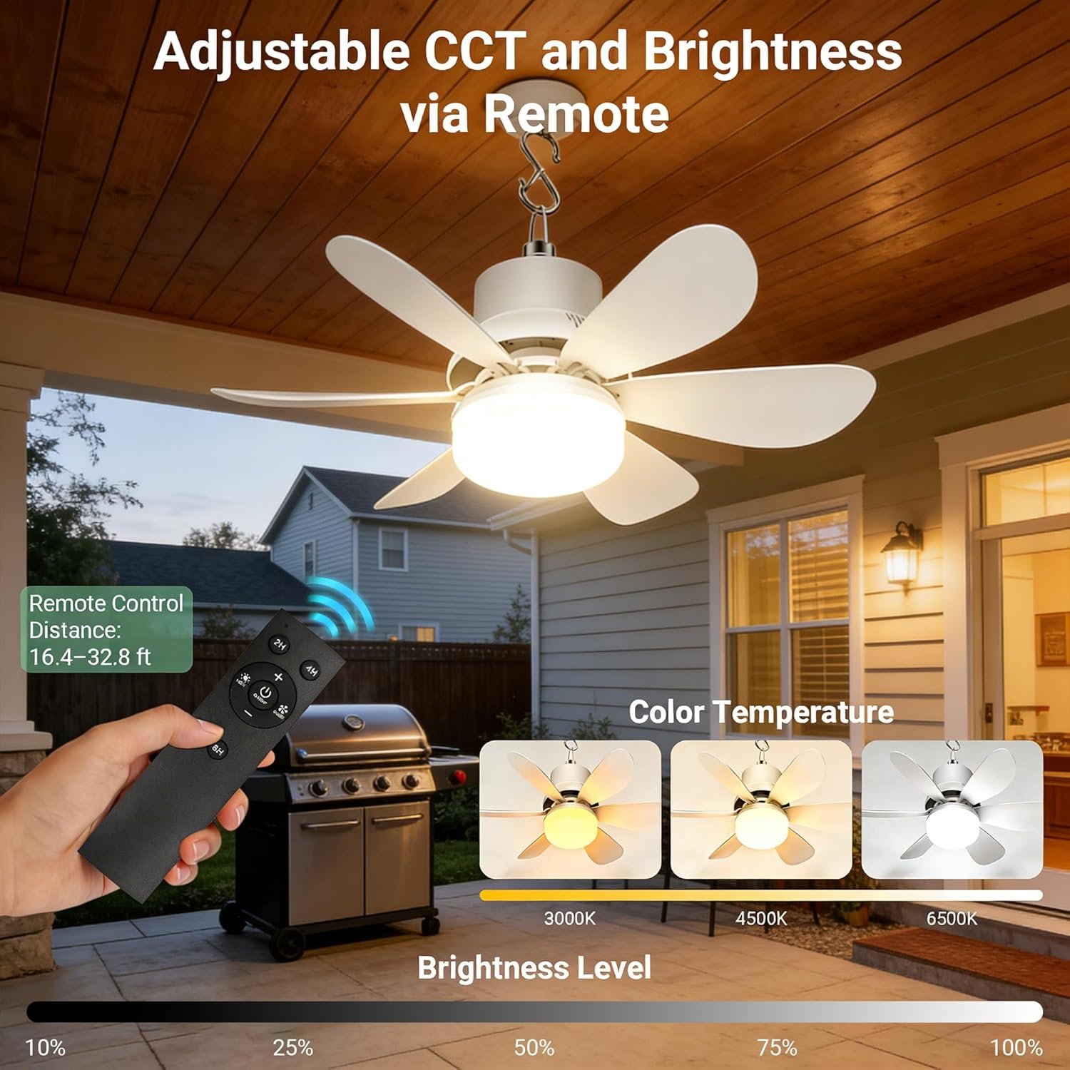 Solar Fan for Gazebo with Light *๐บ๐ธ* - Image 7