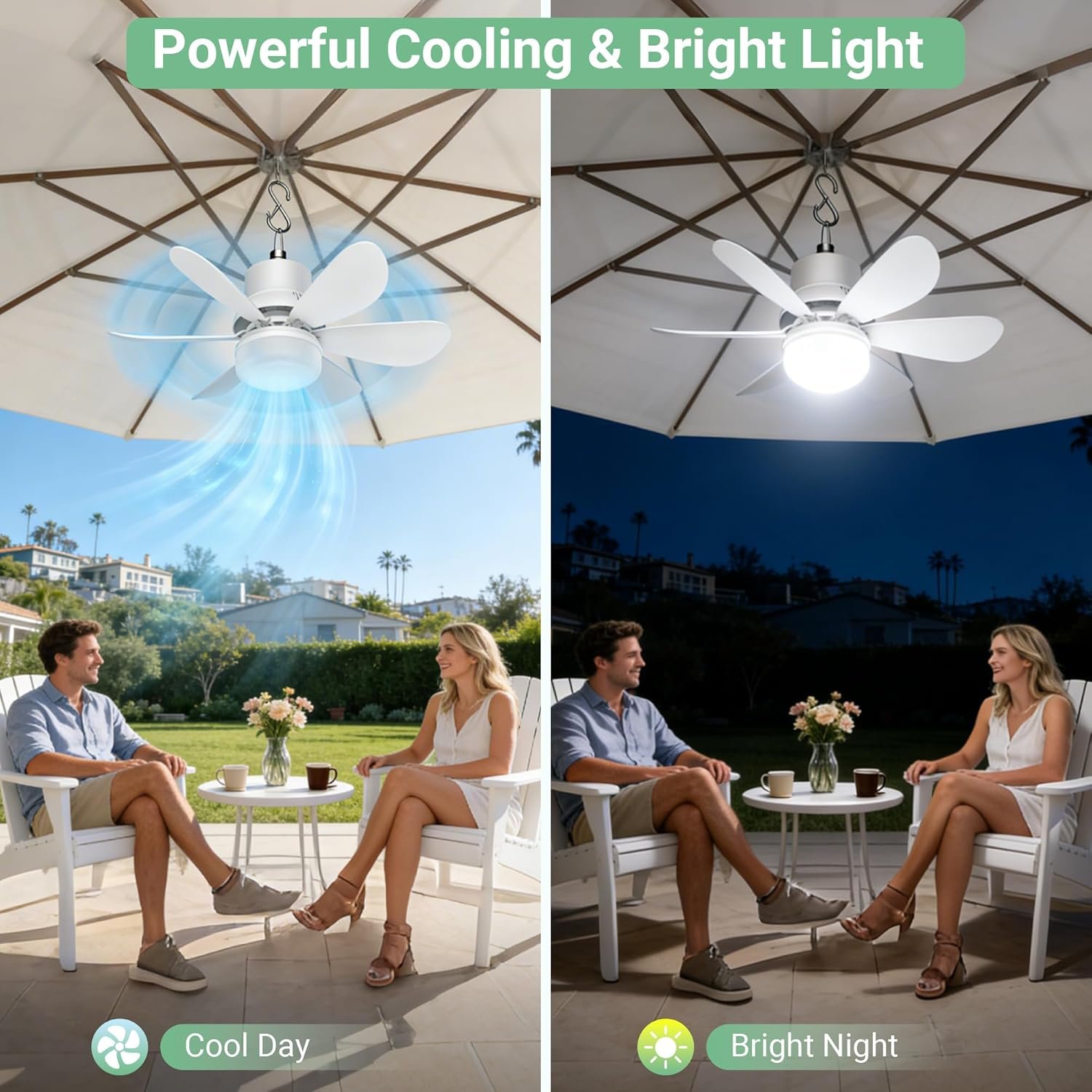 Solar Fan for Gazebo with Light *๐บ๐ธ* - Image 3