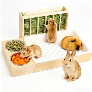 3 in 1 Bunny Litter Box with Hay Feeder  *🇺🇸*