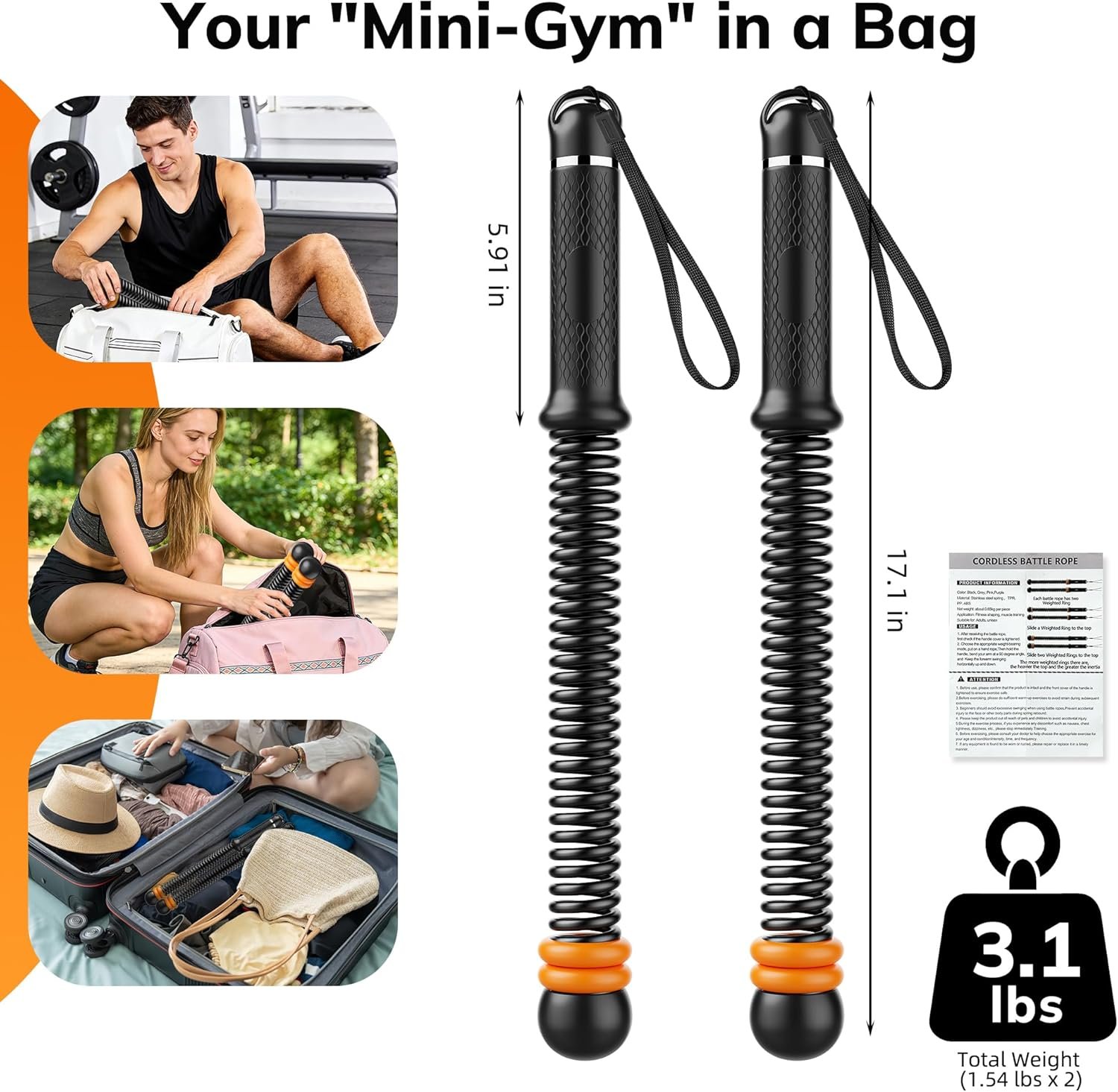 Upgrade Weighted Ropeless Battle Ropes *๐บ๐ธ* - Image 5