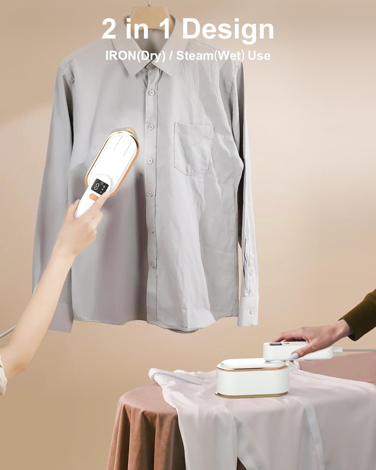 Travel Steamer Iron for Clothes *🇺🇸* A - Image 3
