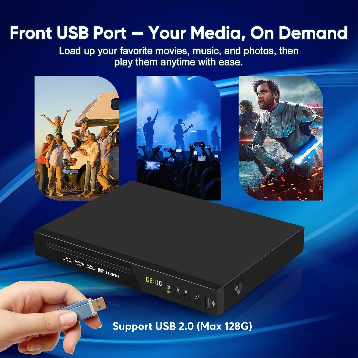 Blu-ray DVD Player Full HD 1080p A - Image 4
