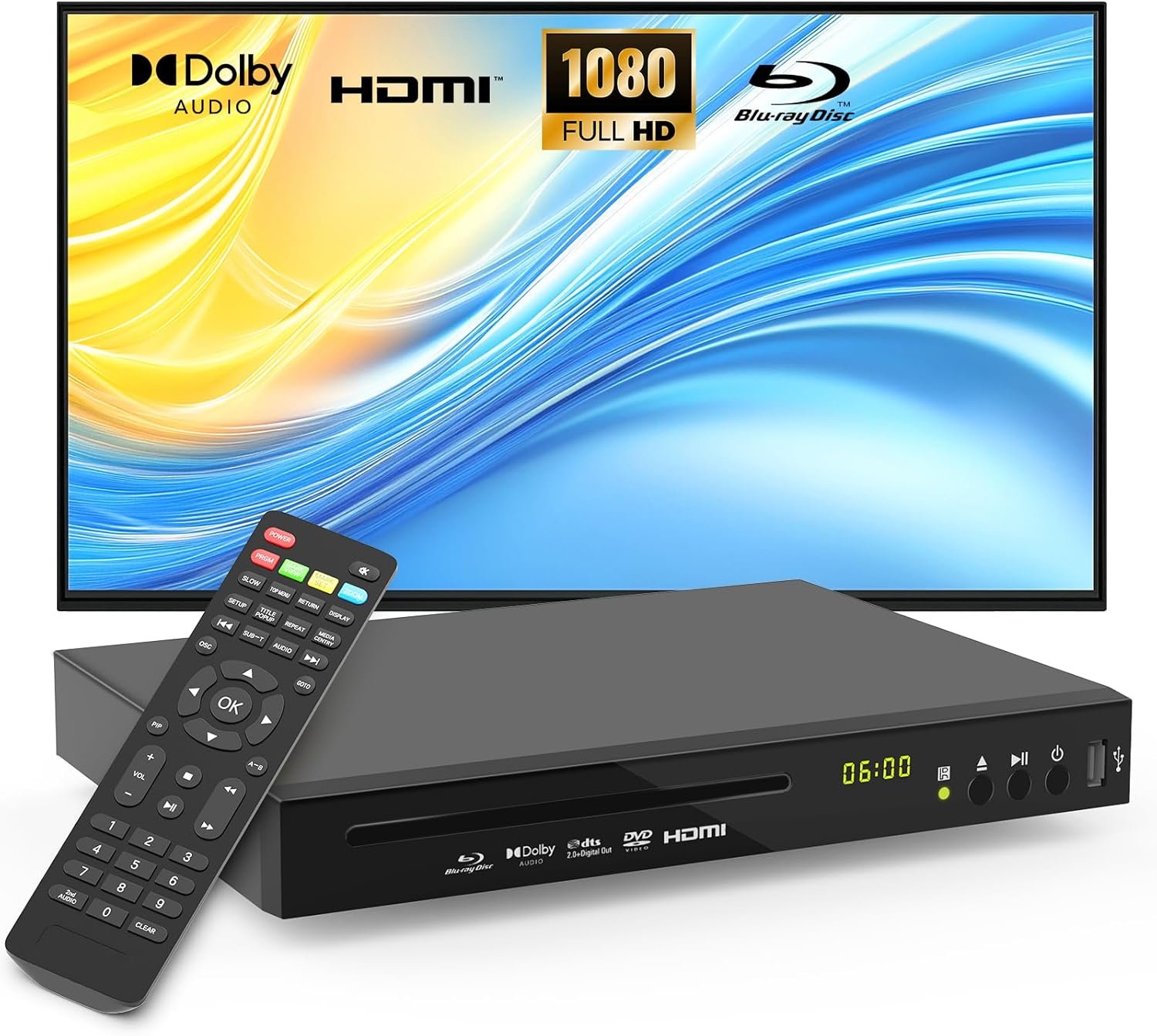 Blu-ray DVD Player Full HD 1080p A