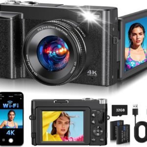 2026 Upgraded 4K Digital Camera M